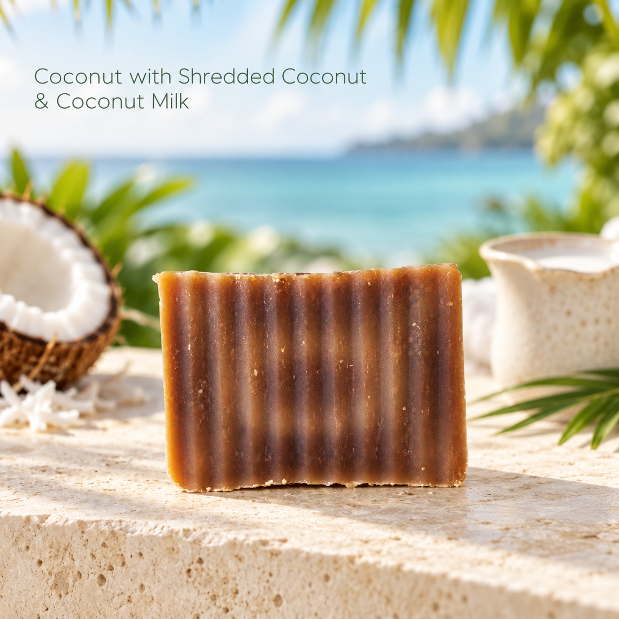 Coconut with Coconut Milk & Shredded Coconut 7oz Soap - Image 2