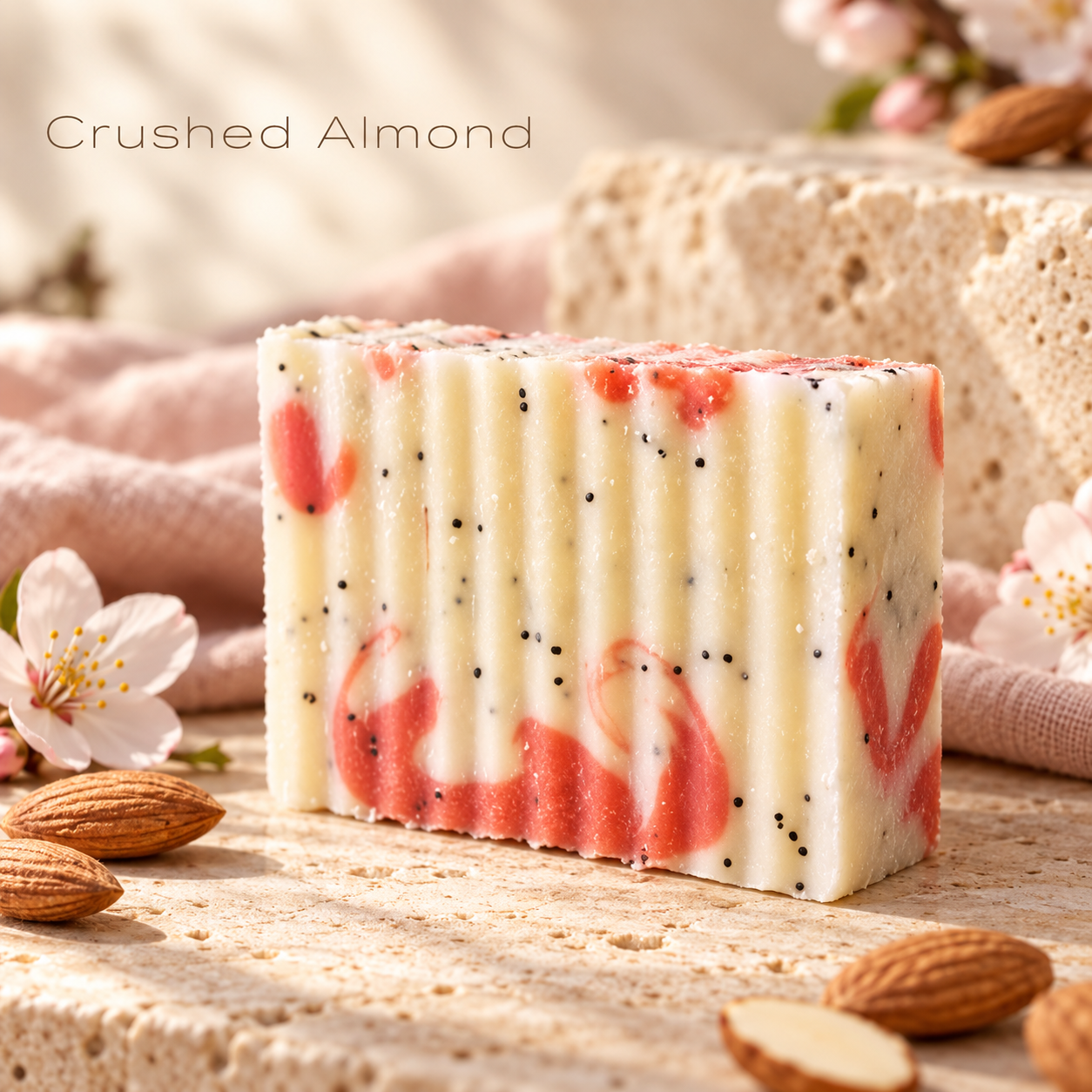 Crushed Almond w/Poppy Seeds 16" Soap Loaf - Image 3