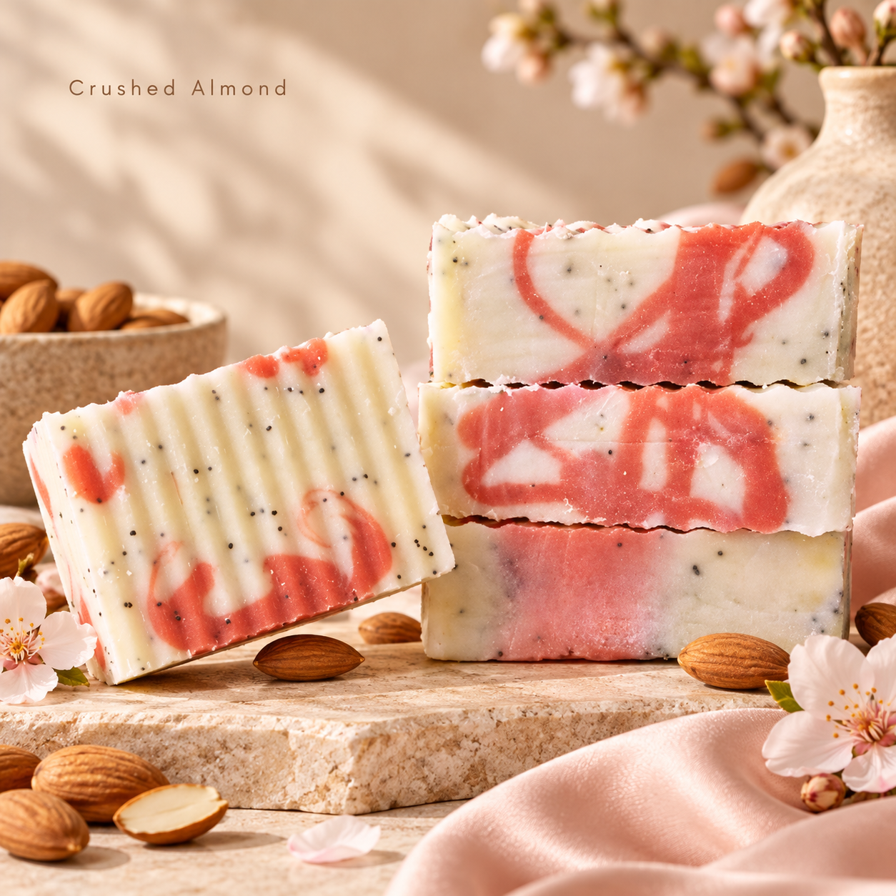Crushed Almond w/Poppy Seeds 16" Soap Loaf - Image 2