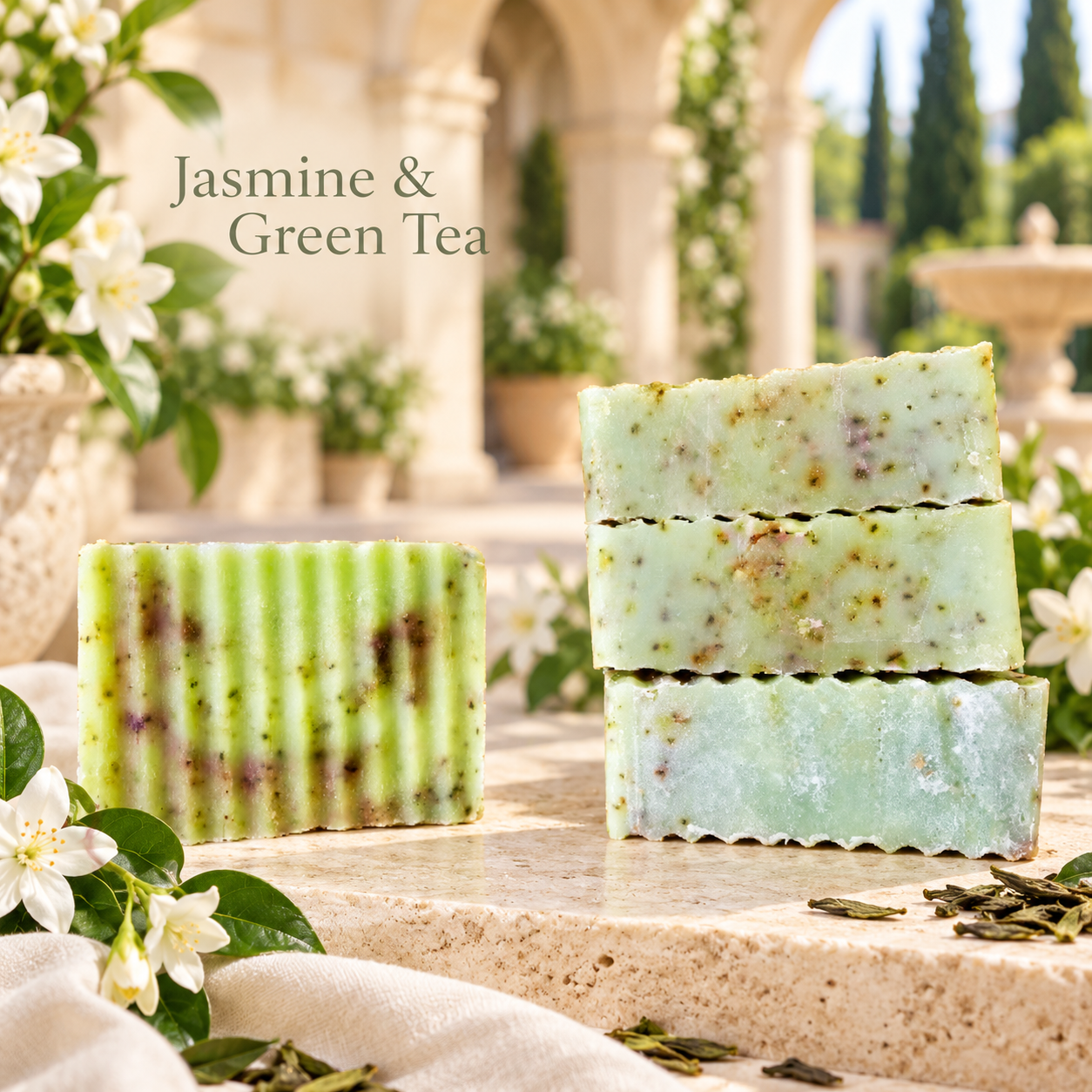 Jasmine with Green Tea 7oz Soap