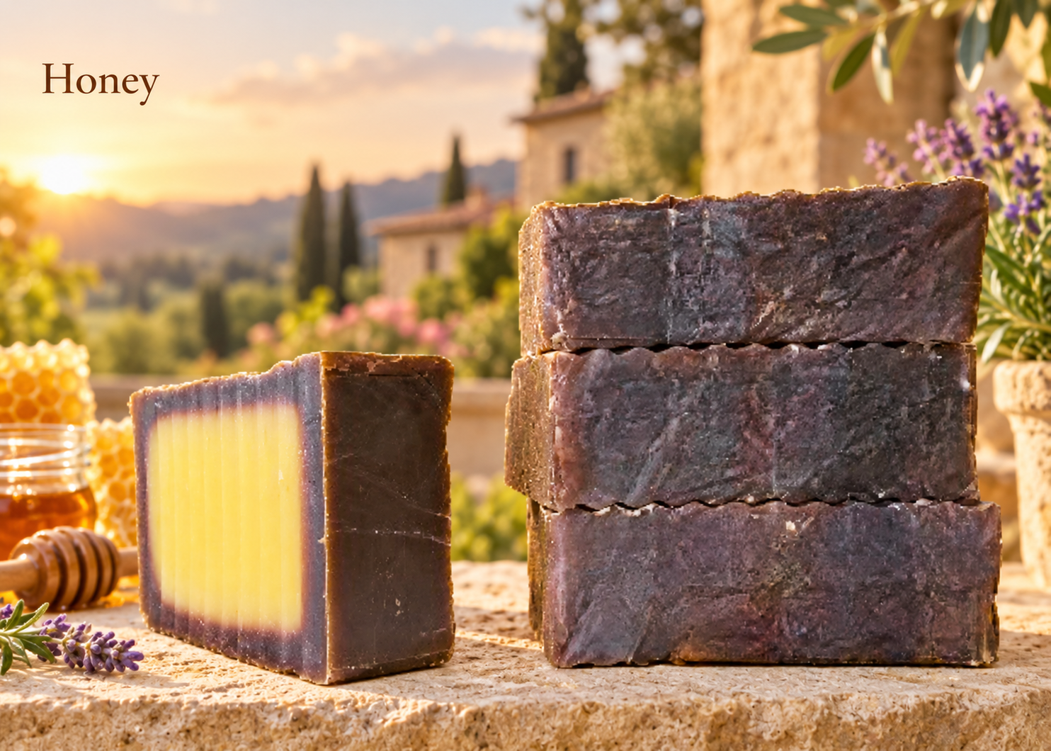 Honeycomb with Real Honey 7 oz Soap - Image 3
