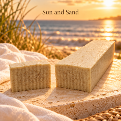 Sun & Sand w/Apricot Husks & Whipping Cream 16" Soap Loaf