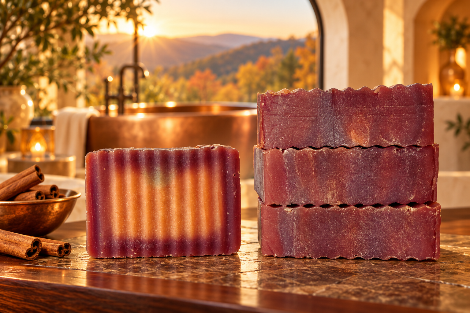 Cinnamon 100% Essential Oil 7oz Soap - Image 2