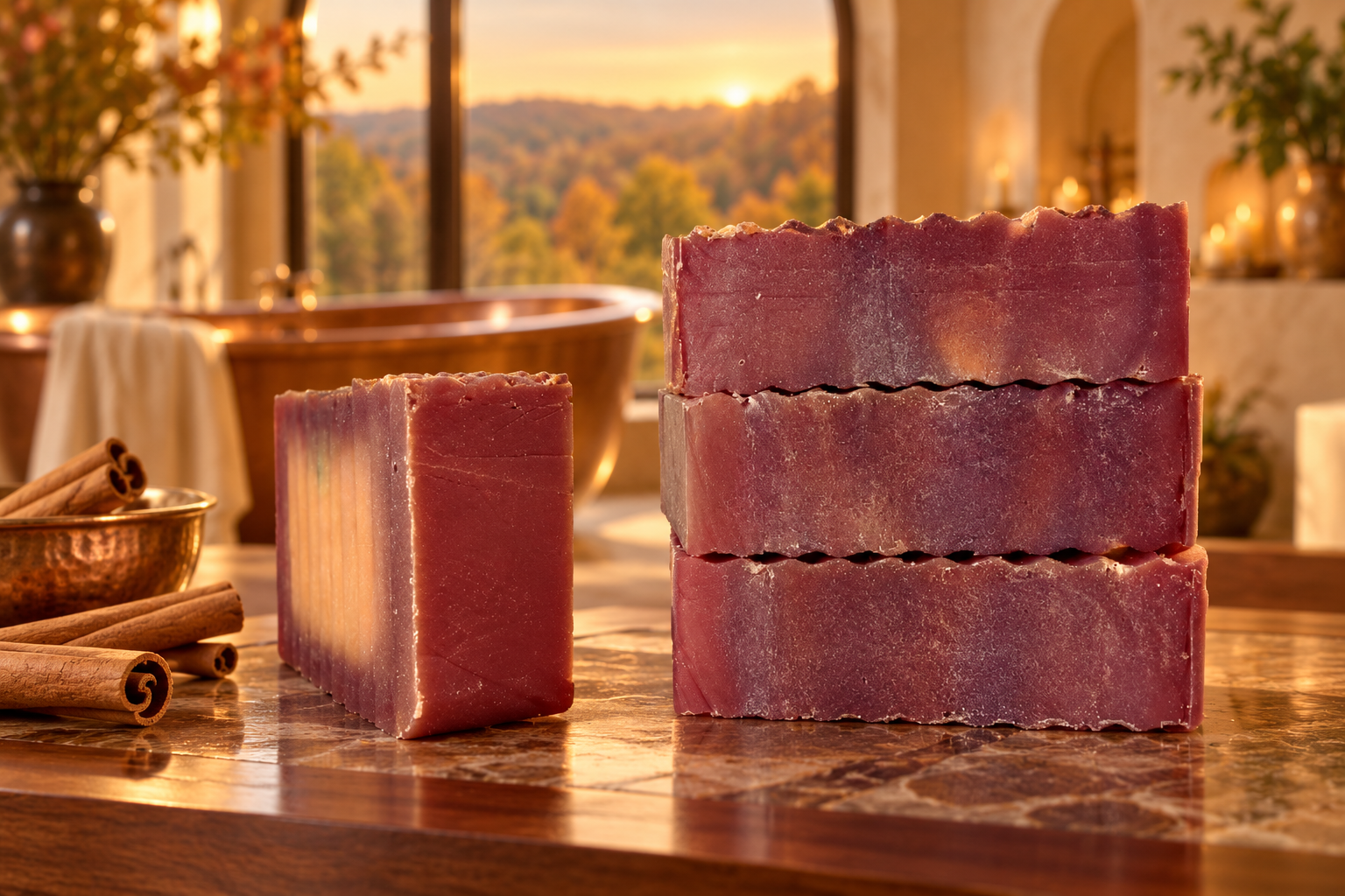 Cinnamon 100% Essential Oil 7oz Soap - Image 3