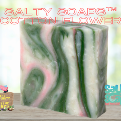 Cotton Flower Scrubbie Soap