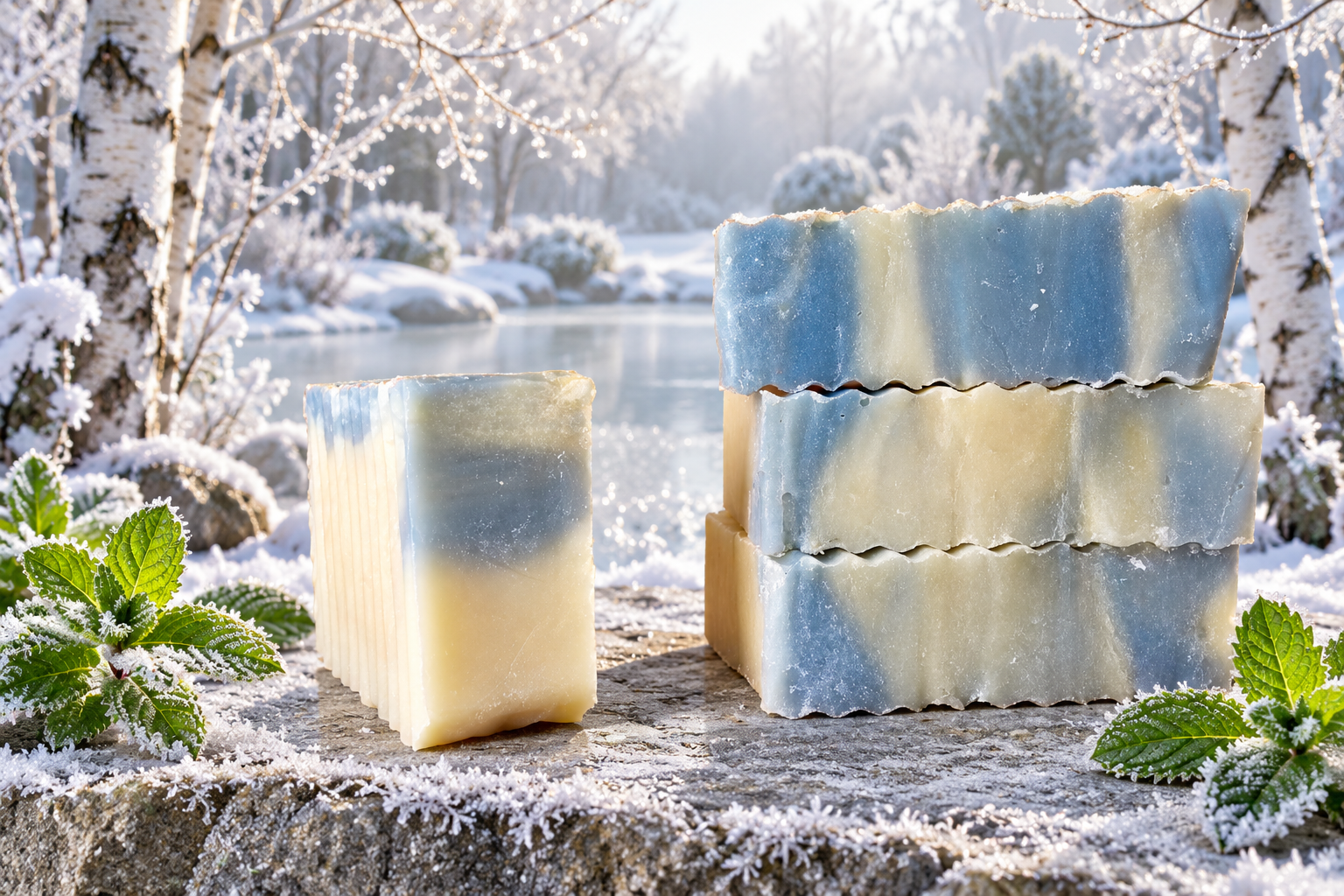 Peppermint 100% Essential Oil 7oz Soap - Image 4