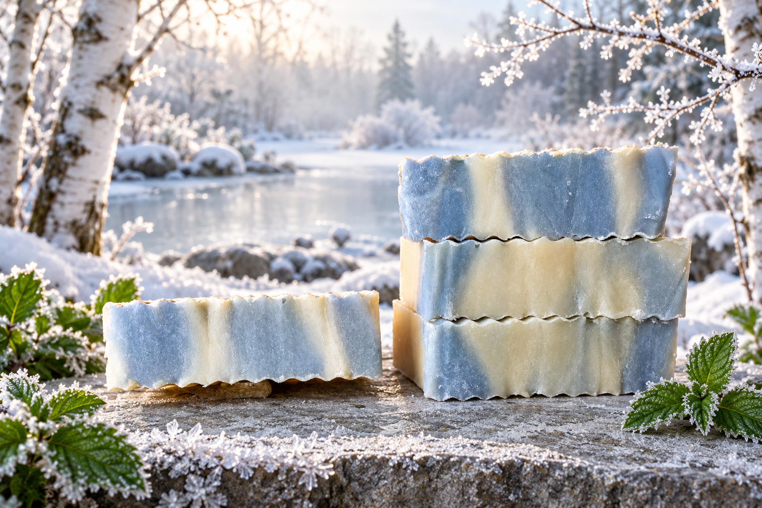 Peppermint 100% Essential Oil 7oz Soap - Image 2