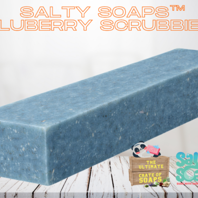 Blueberry Scrubbie w/Sea Salt & Oatmeal 13" Salty Soaps™ Loaf