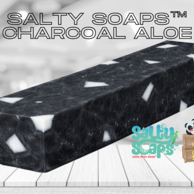 Charcoal Aloe 13" Salty Soaps™ Loaf