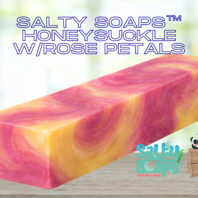 Honeysuckle w/Rose Petals 13" Salty Soaps™ Loaf
