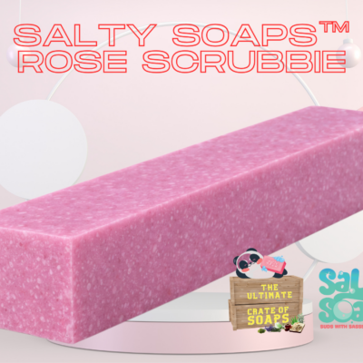Rose Scrubbie 13" Salty Soaps™ Loaf