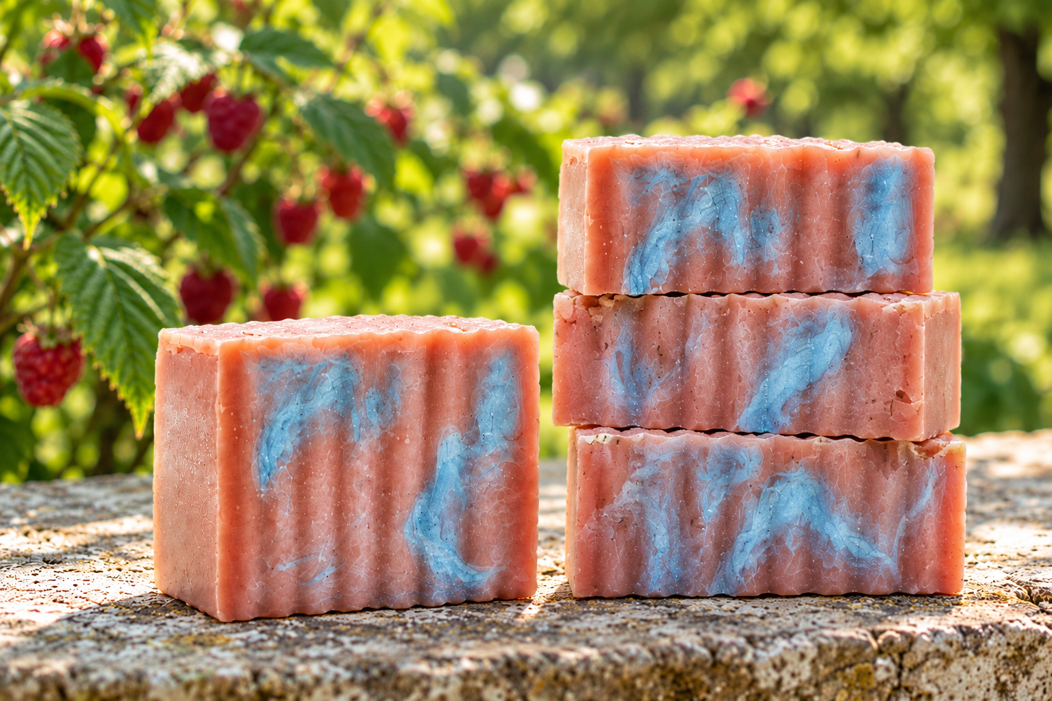 Raspberry Swirl 16" Soap Loaf - Image 3