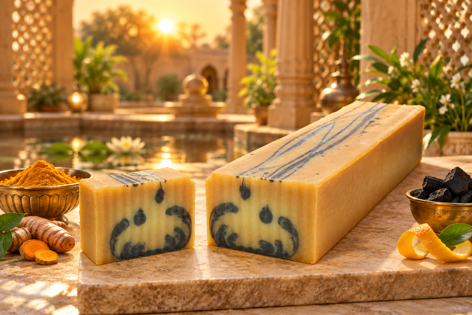 Turmeric & Charcoal 16" Soap Loaf