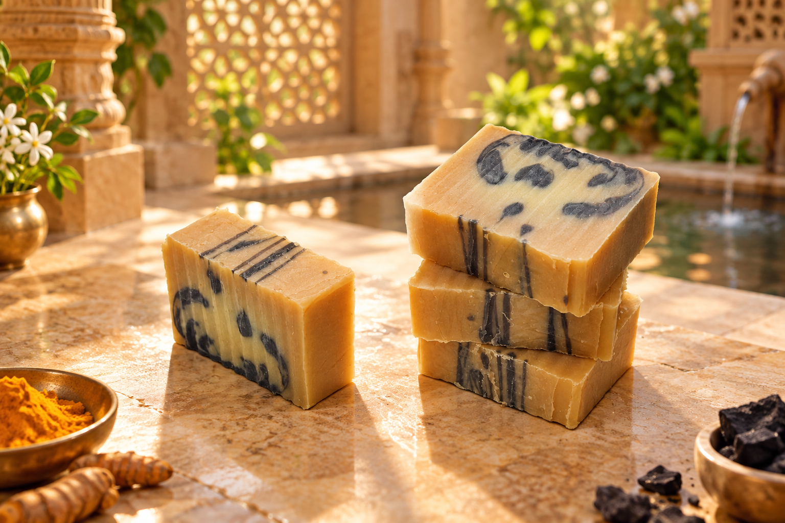 Turmeric & Charcoal 16" Soap Loaf - Image 3