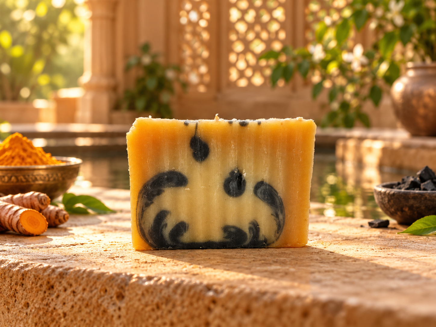 Turmeric & Charcoal 16" Soap Loaf - Image 5