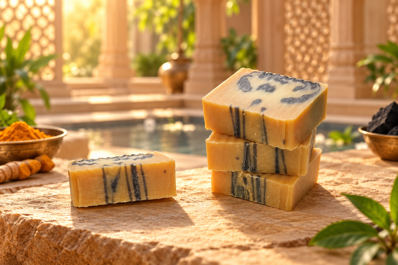 Turmeric & Charcoal 16" Soap Loaf - Image 2
