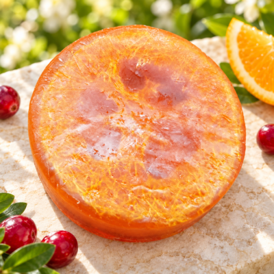 Cranberry and Orange Loofah Soap